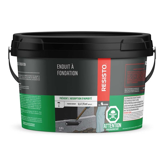 Enduit à fondation Resisto sans fibre - 3.78 L
