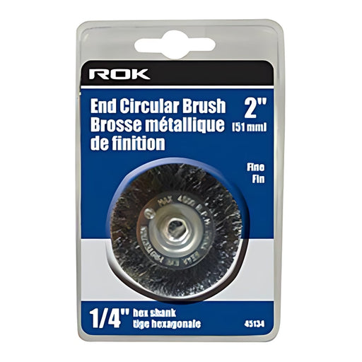Brosse abrasive métallique 2" - Finition fine ROK - Quincaillerie G.H. Berger