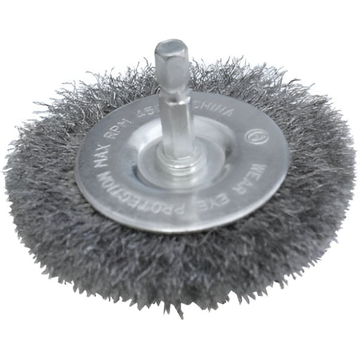 Brosse abrasive métallique circulaire 3" - Finition fine ROK - Quincaillerie G.H. Berger