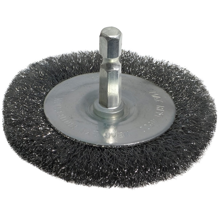 Brosse abrasive métallique circulaire 3" - Finition rugueuse ROK - Quincaillerie G.H. Berger