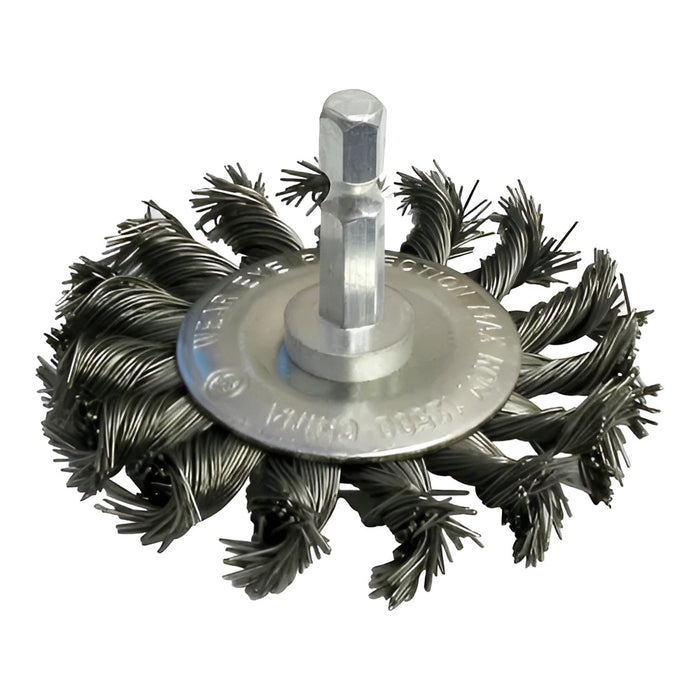Brosse abrasive circulaire torsadée 3" ROK - Quincaillerie G.H. Berger