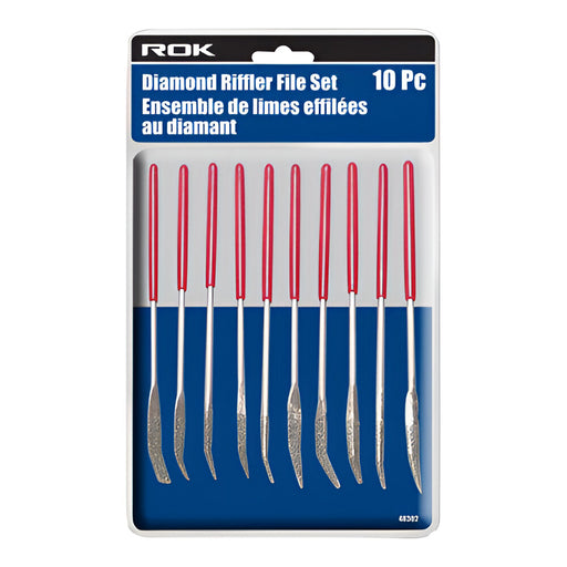Ensemble de 10 limes au diamant ROK - Quincaillerie G.H. Berger