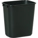 Poubelle rectangulaire en plastique noire Rubbermaid 24 L - Quincaillerie G.H. Berger