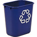 Poubelle rectangulaire à recyclage bleue Rubbermaid 8 L - Quincaillerie G.H. Berger