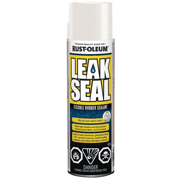 Calfeutrant en caoutchouc flexible Leak Seal aérosol - Blanc - 405 g - Quincaillerie G.H. Berger