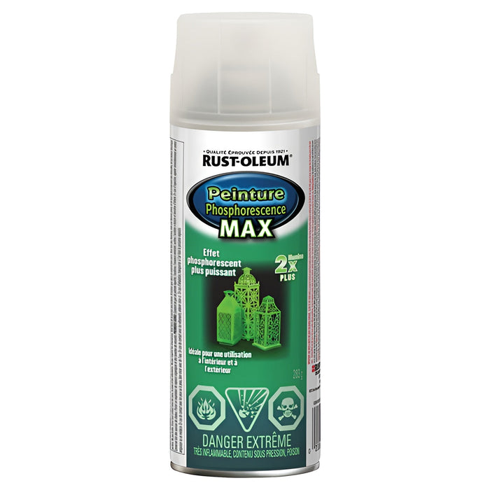 Peinture phosphorescente MAX en aérosol - 286 g Rust-Oleum