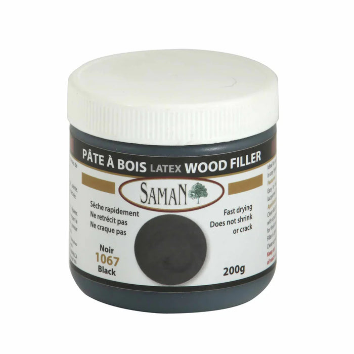 Pâte à bois SamaN à base de latex - Noir - 200 g