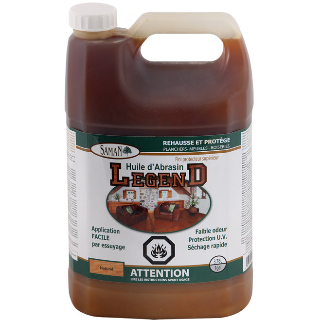 Huile protectrice d'abrasin LegenD - Naturel - 3.78 L SamaN