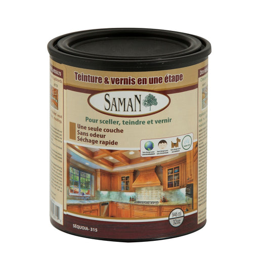 Teinture et vernis tout-en-un - Sequoia - 946 mL SamaN - Quincaillerie G.H. Berger