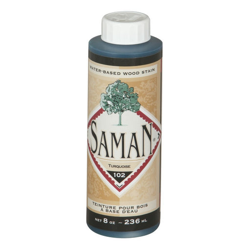 Teinture pour bois à base d'eau - Turquoise - 236 mL SamaN - Quincaillerie G.H. Berger