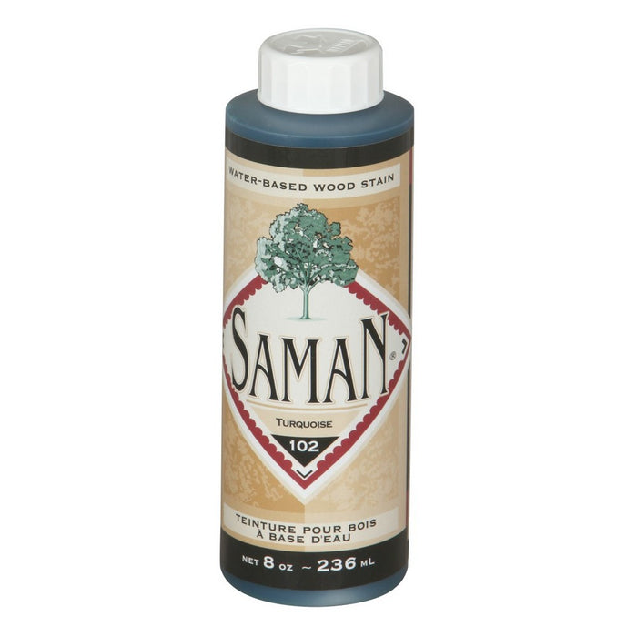Teinture pour bois à base d'eau - Turquoise - 236 mL SamaN - Quincaillerie G.H. Berger