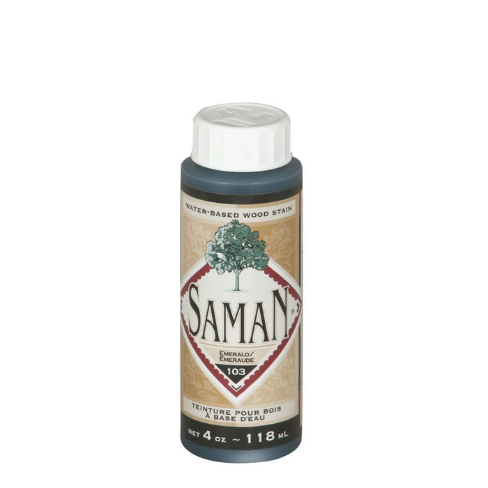 Teinture pour bois à base d'eau - Émeraude - 118 mL SamaN - Quincaillerie G.H. Berger