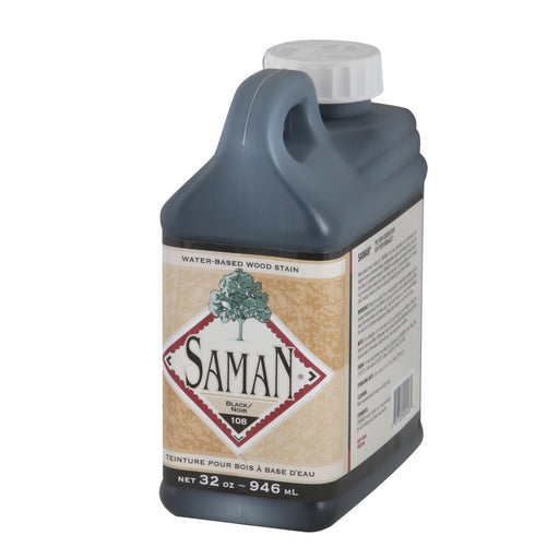 Teinture pour bois à base d'eau - Noir - 946 mL SamaN - Quincaillerie G.H. Berger
