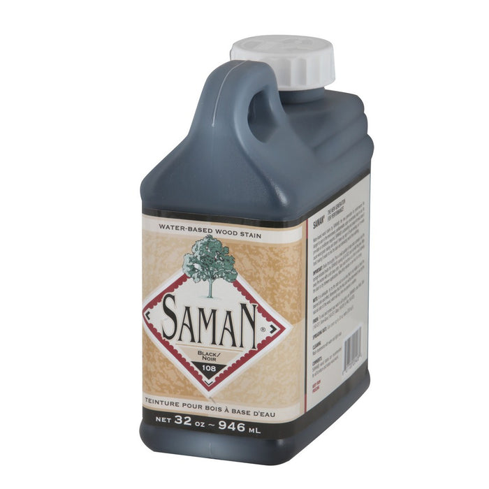 Teinture pour bois à base d'eau - Noir - 946 mL SamaN - Quincaillerie G.H. Berger
