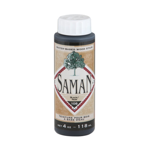 Teinture pour bois à base d'eau - Noir - 118 mL SamaN - Quincaillerie G.H. Berger