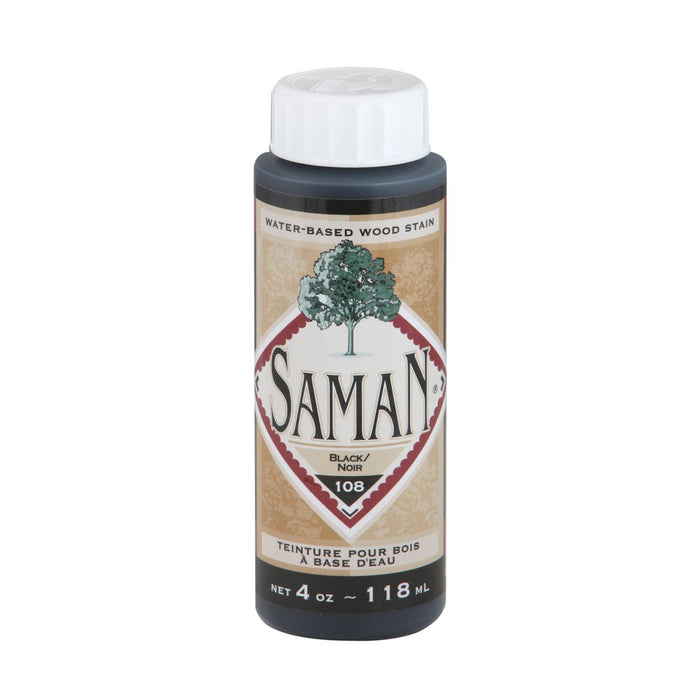 Teinture pour bois à base d'eau - Noir - 118 mL SamaN - Quincaillerie G.H. Berger