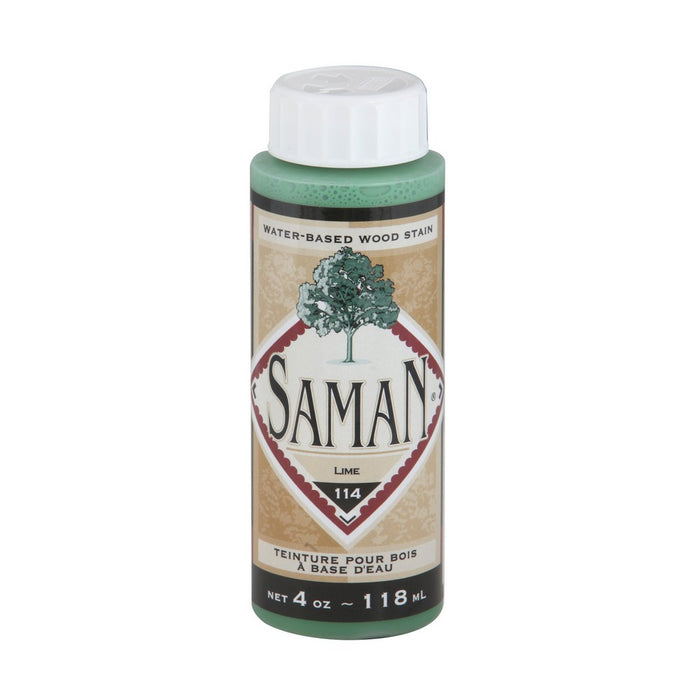 Teinture pour bois à base d'eau - Lime - 118 mL SamaN - Quincaillerie G.H. Berger