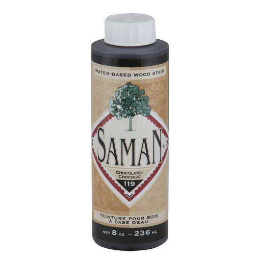 Teinture pour bois à base d'eau - Chocolat - 236 mL SamaN - Quincaillerie G.H. Berger