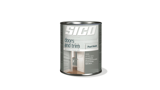 Peinture acrylique 100% latex d'intérieur pour portes et moulures - Base 1 - Fini perle - 946 ml SICO - Quincaillerie G.H. Berger