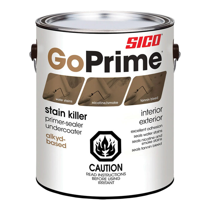 Apprêt scellant bloque-taches GoPrime intérieur et extérieur - 3.78 L SICO