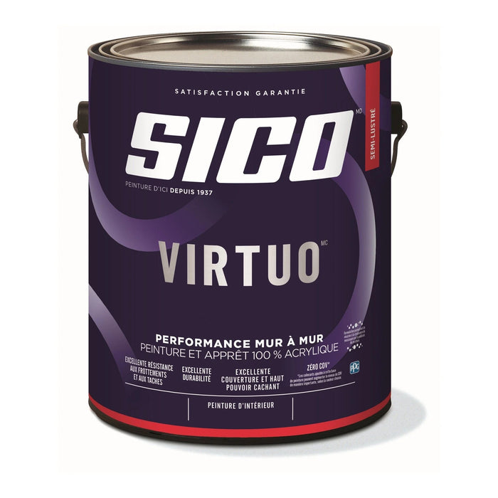 Peinture intérieure acrylique - Virtuo - Base 2 semi-lustré - 3.78 L SICO - Quincaillerie G.H. Berger