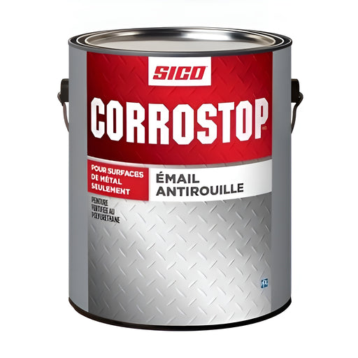 Peinture antirouille - Corrostop - Jaune vif - Fini lustré - 3.78 L SICO - Quincaillerie G.H. Berger