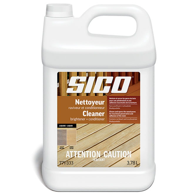 Nettoyeur et conditionneur liquide pour bois - 3.78 L SICO