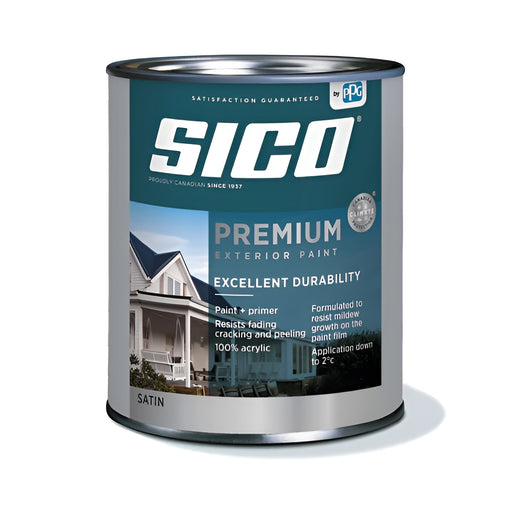 Peinture extérieure au latex Premium - Base 2 - Satiné - 946 mL SICO - Quincaillerie G.H. Berger