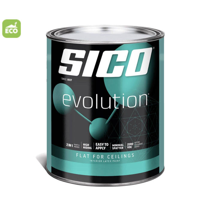 Peinture intérieure Évolution - Blanc à plafond mat - 3.78 L SICO - Quincaillerie G.H. Berger
