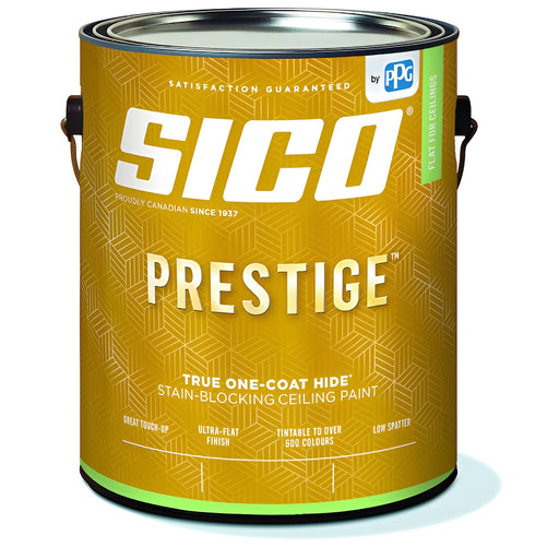 Peinture Prestique à plafond vinyle acrylique - Base mat - 3.78 L SICO - Quincaillerie G.H. Berger