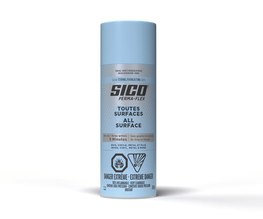Peinture toute surface Permaflex en aérosol - Int./Ext. - Éternel - Fini satiné - 340 g - SICO - Quincaillerie G.H. Berger