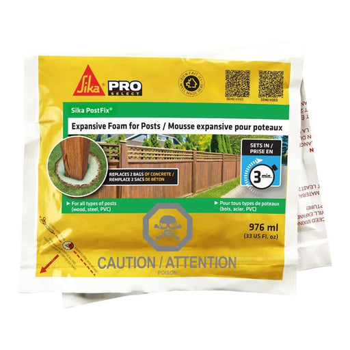 Mousse expansive Post-Fix pour poteaux - 976 mL Sika - Quincaillerie G.H. Berger
