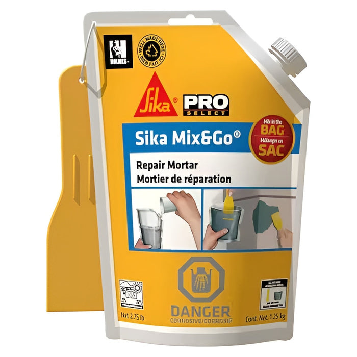 Mortier de réparation Sika Mix & Go - 1.25 kg - Quincaillerie G.H. Berger