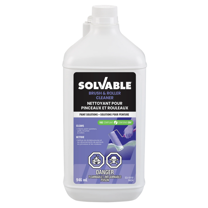 Nettoyant à pinceaux et rouleaux - 946 mL Solvable