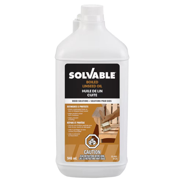Huile de lin cuite - 946 mL Solvable