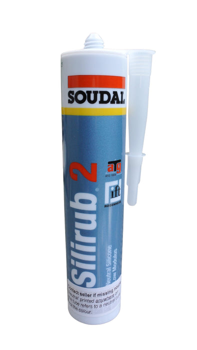Silicone neutre Silirub 2 - Clair - 300 mL Soudal