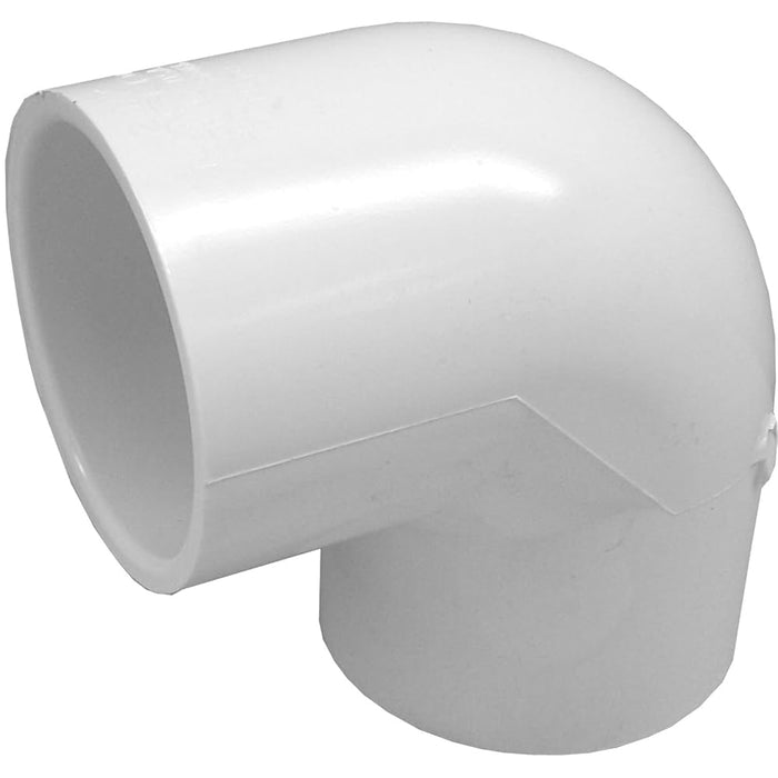Coude 90º en PVC blanc SCH40 1-1/2" sans filet Spears - Quincaillerie G.H. Berger