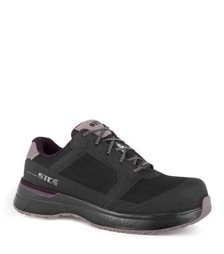 Chaussure de sécurité LadyFit - Noir/Mauve - STC - Quincaillerie G.H. Berger