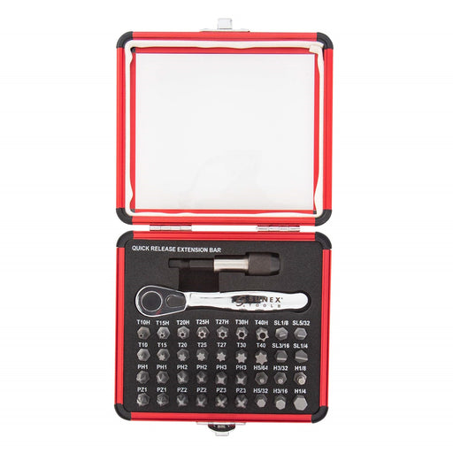 Ensemble de mini clé à rochet avec embouts - 38 pièces Sunex Tools - Quincaillerie G.H. Berger