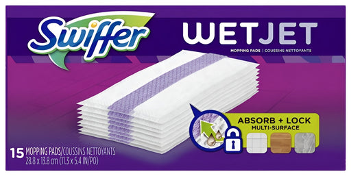 Serviettes de rechange pour Swiffer Wetjet - Paquet de 15 - Quincaillerie G.H. Berger
