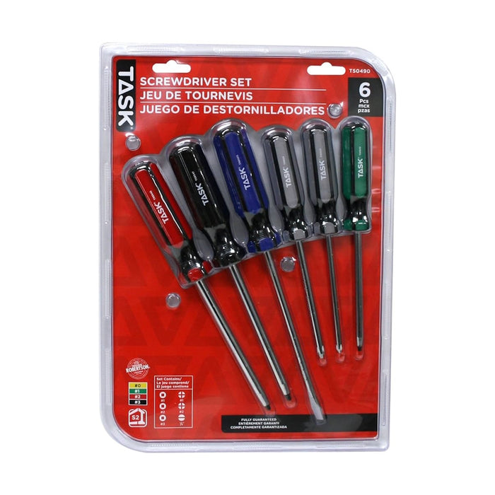 Ensemble de 6 tournevis Hard Grip Task - Quincaillerie G.H. Berger