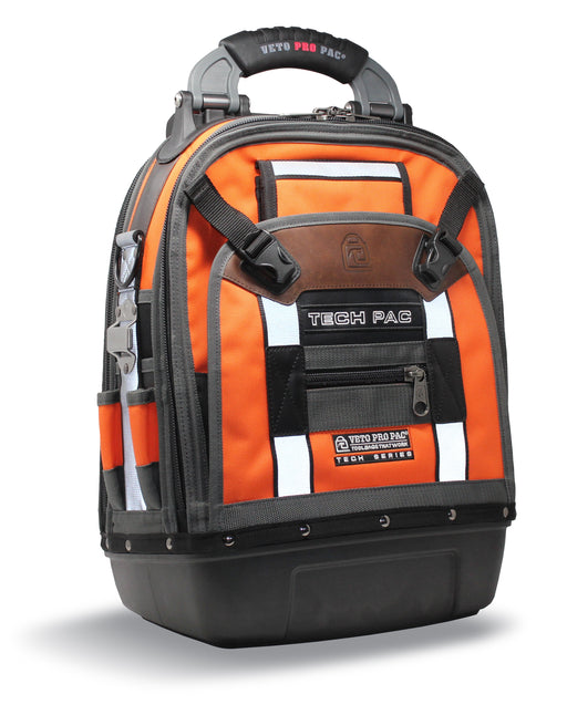 Sac à dos pour technicien, Orange haute-visibilité - Quincaillerie G.H. Berger