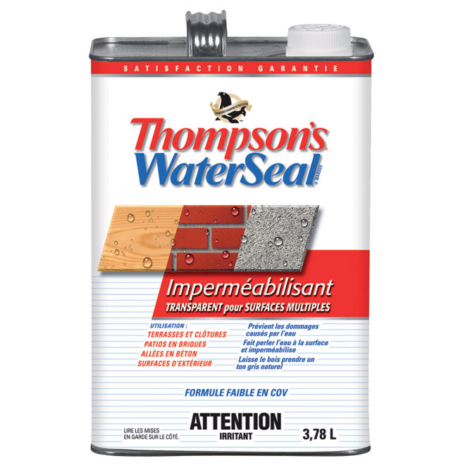 Imperméabilisant clair WaterSeal multisurfaces - Transparent - 3.78 L Thompson's