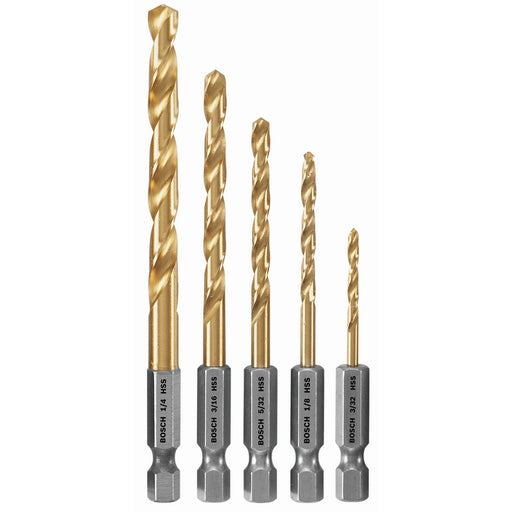 Ens. 5 forets en titane Impact Tough™ - Quincaillerie G.H. Berger