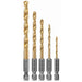 Ens. 5 forets en titane Impact Tough™ - Quincaillerie G.H. Berger