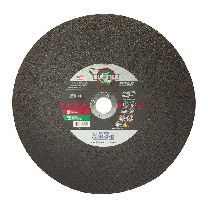 Meule de tronçonneuse robuste Ductile 14" pour métal et béton United Abrasives inc. Sait - Quincaillerie G.H. Berger