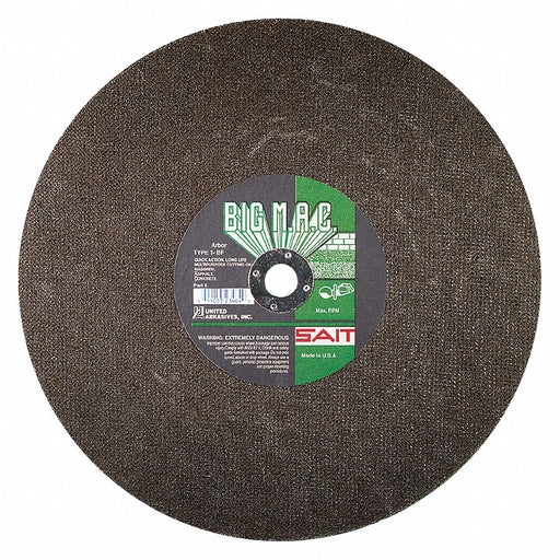 Meule de tronçonneuse Big M.A.C. 12" pour béton United Abrasives inc. Sait - Quincaillerie G.H. Berger