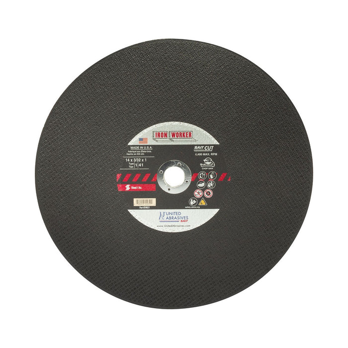 Meule de tronçonneuse Iron Worker 14" United Abrasives inc. Sait - Quincaillerie G.H. Berger