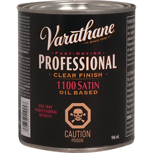 Vernis Professionnel clair pour bois à base d'huile satiné - 946 mL Varathane - Quincaillerie G.H. Berger