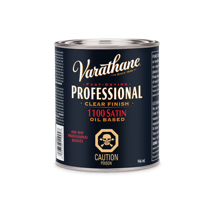 Vernis Professionnel clair pour bois à base d'huile satiné - 236 mL Varathane - Quincaillerie G.H. Berger